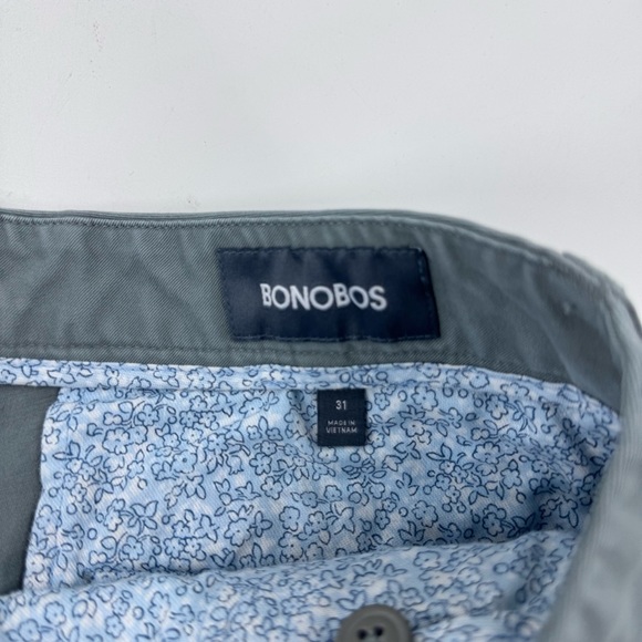 Bonobos Gray Flat Front Shorts Casual Style - Picture 5 of 6